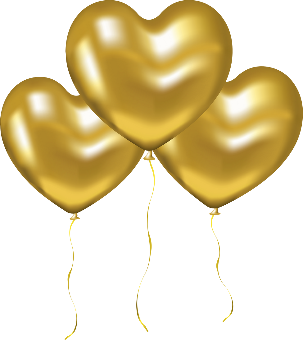 Metallic Celebratory Group Heart Shape Balloons